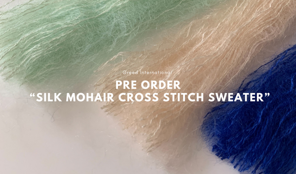 Pre Order ”Silk Mohair Cross Stitch Sweater”