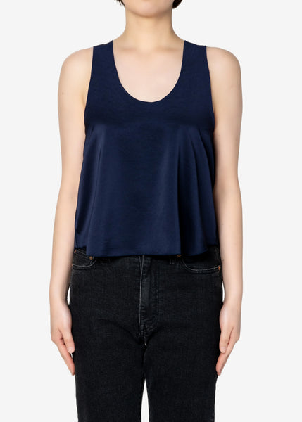 Satin LRM Tanktop in Navy