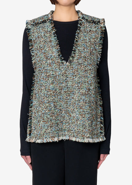 KASURI Classic Tweed Vest in Other