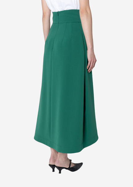Double Weave Balloon Skirt in Green – Greed International Official