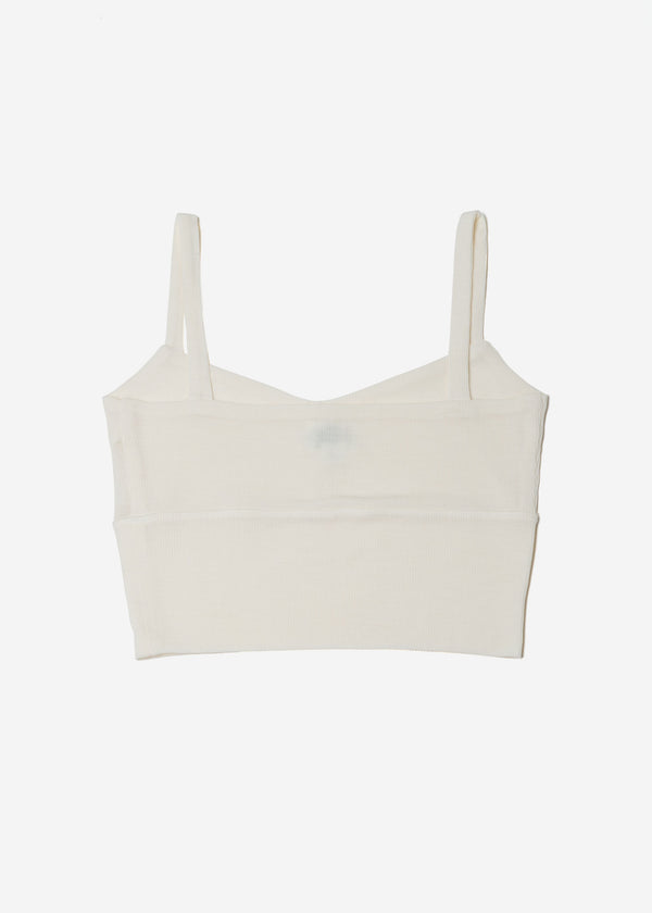 Cosmorama Wool Short Camisole in Off White