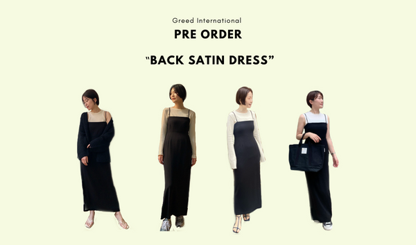 Pre Order ‟Back Satin Dress”