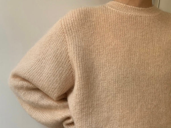 2021 Silk Mohair Cross Stitch Sweater