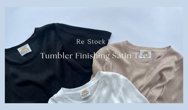 Re Stock！Tumbler Finishing Satin Tee