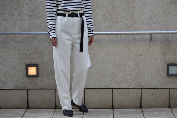 High Twill Pants With Belt