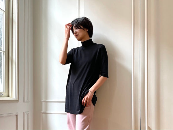 Pick Up Item"Cosmorama Smooth High neck Long Flare Top"