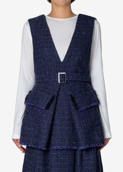 Classic Tweed Vest in Other