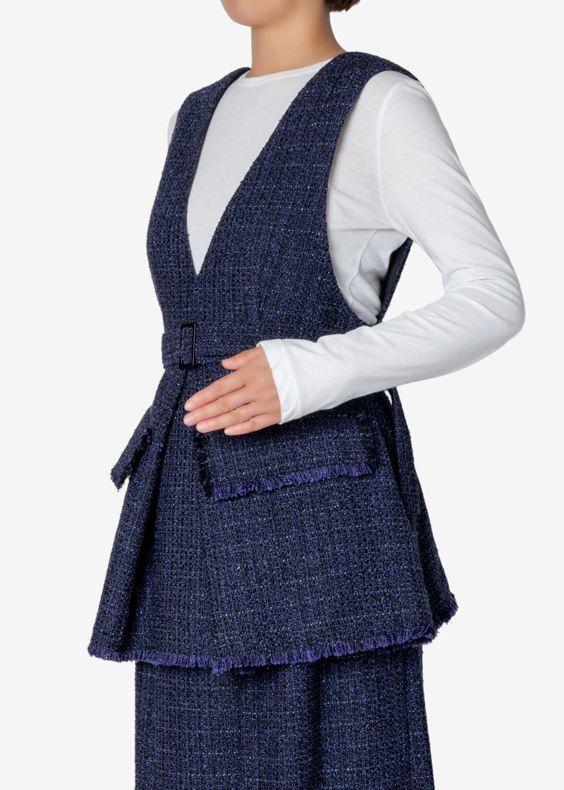 Classic Tweed Vest in Other