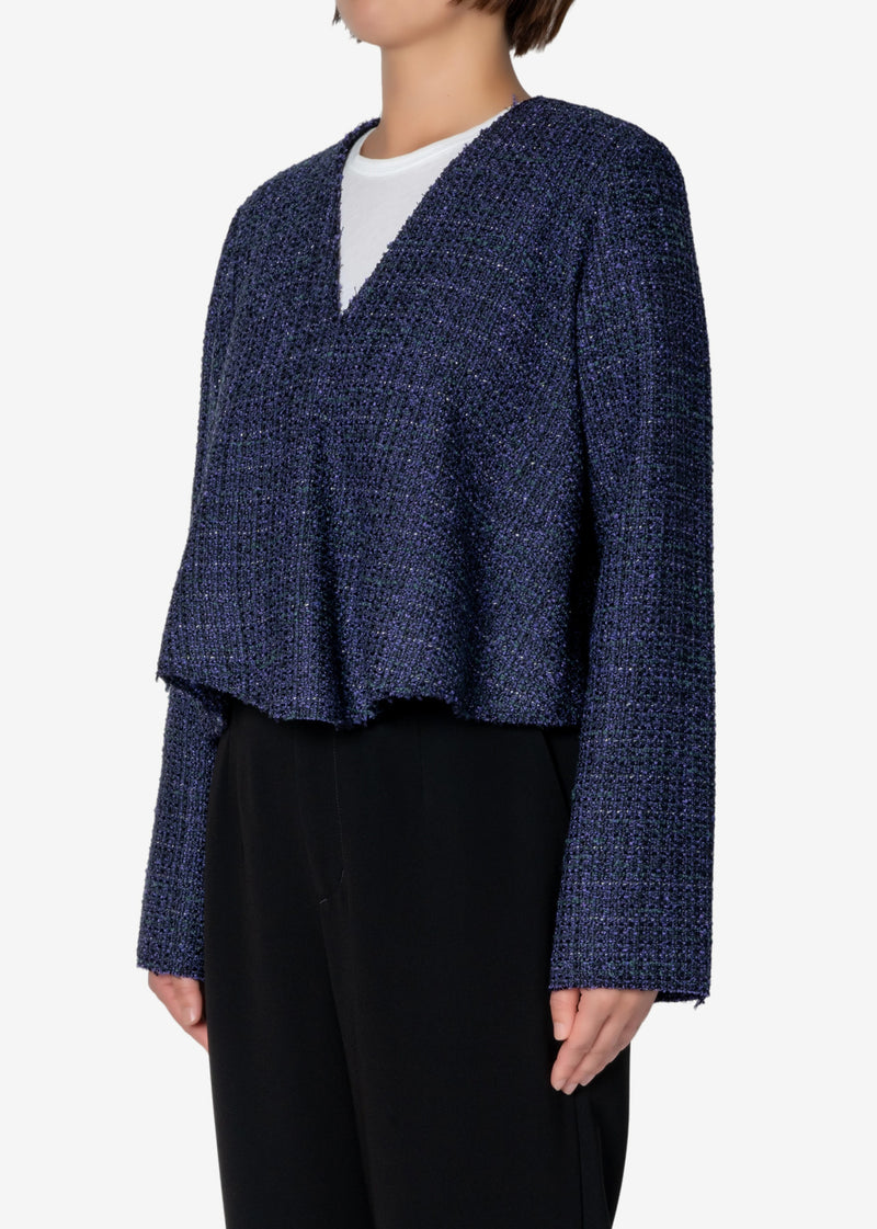 Classic Tweed Blouse in Other