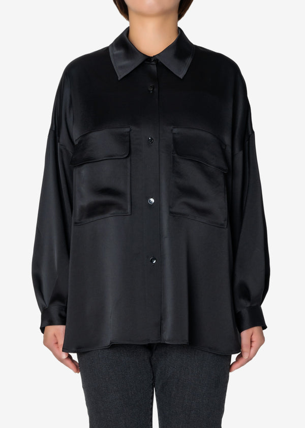 Satin LRM Shirts in Black