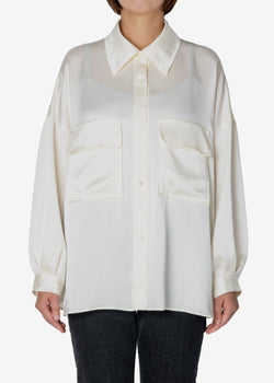 Satin LRM Shirts in Off White