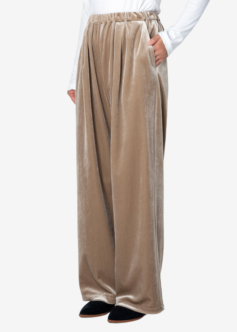 Chantique Velour Pants in Beige