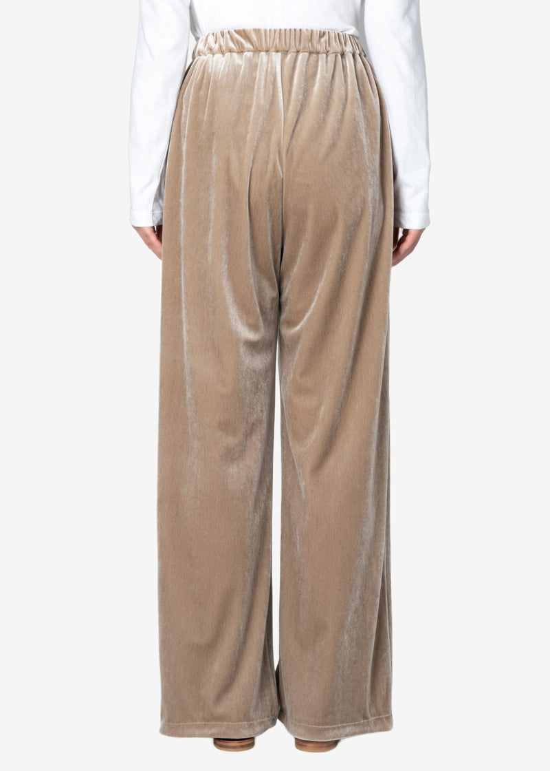 Chantique Velour Pants in Beige