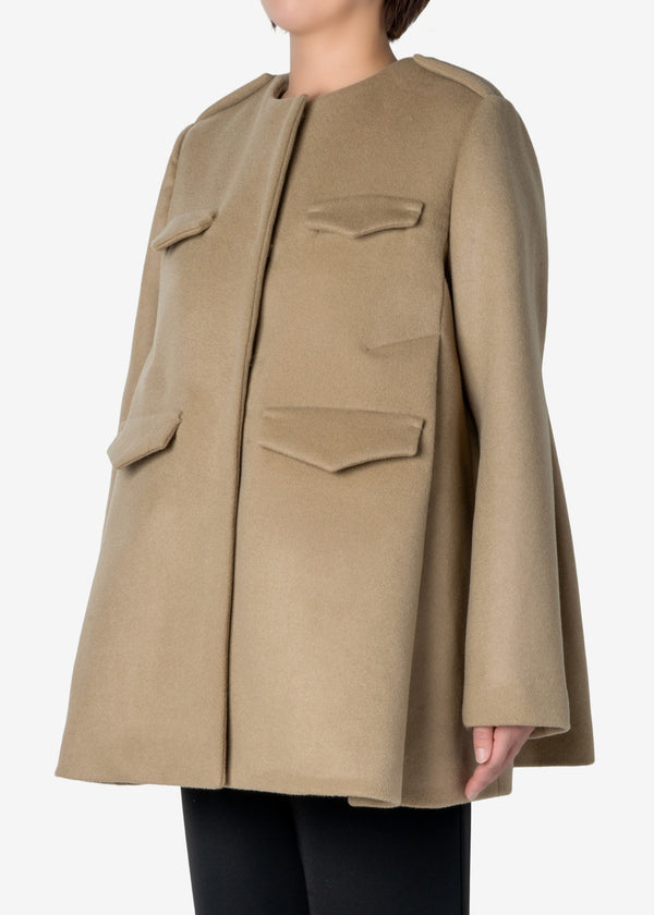 Luxe Unity Half Coat in Beige