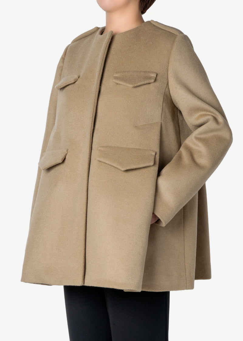 Luxe Unity Half Coat in Beige