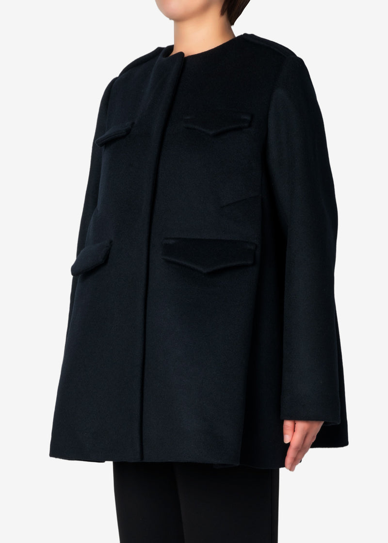 Luxe Unity Half Coat in Black