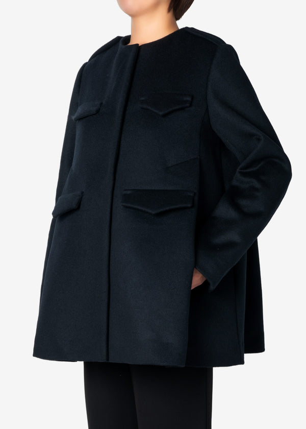 Luxe Unity Half Coat in Black