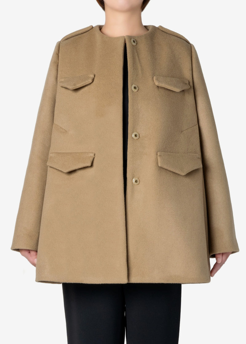 Luxe Unity Half Coat in Beige