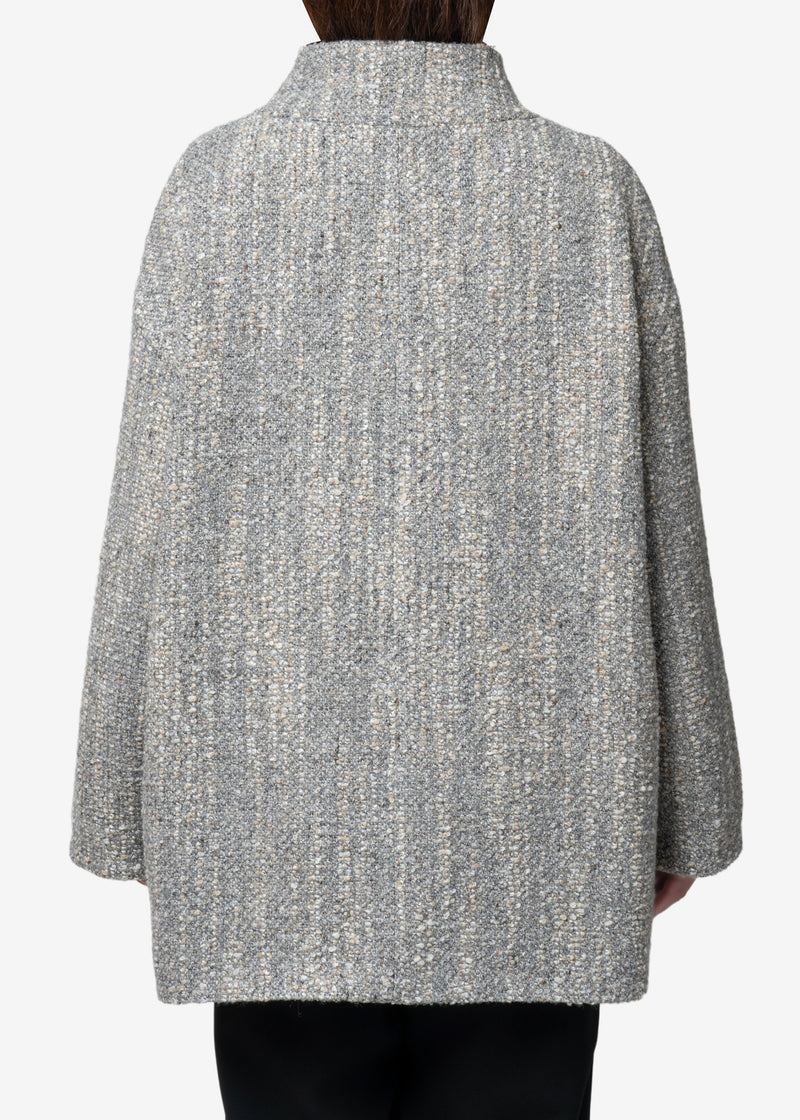 CAVALLINE Loop Wool Coat in Gray