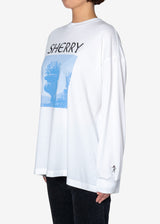 Long Sleeve Tee como in White – Greed International Official Online