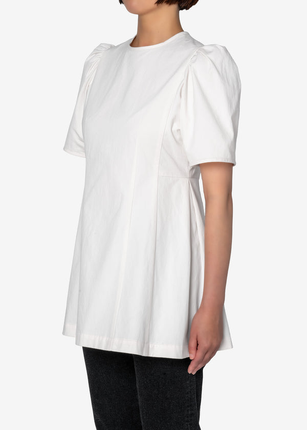Diorama Gabardine Dolman Sleeve Blouse in Off White