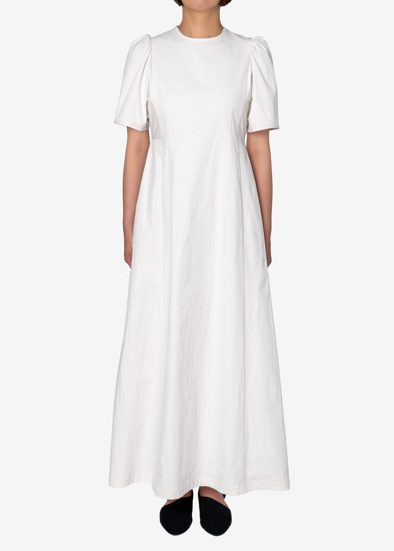 Diorama Gabardine Dress in Off White