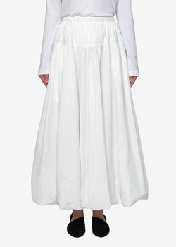 Cordlane Natural Sun-dried Wash Skirt in White
