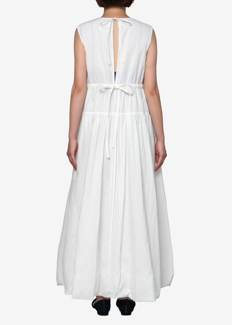 Cordlane Natural Sun-dried Wash Dress in White