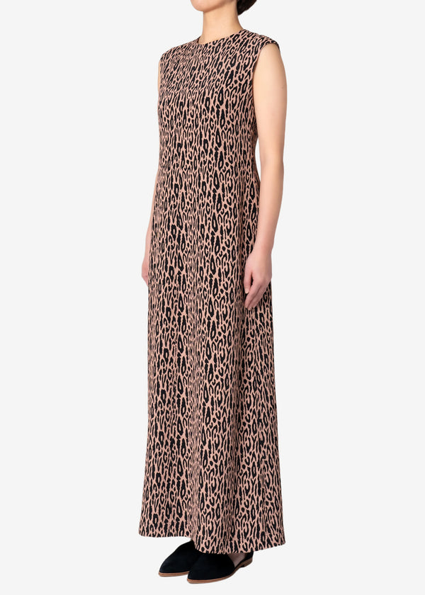 Leopard Jacquard Dress in Other