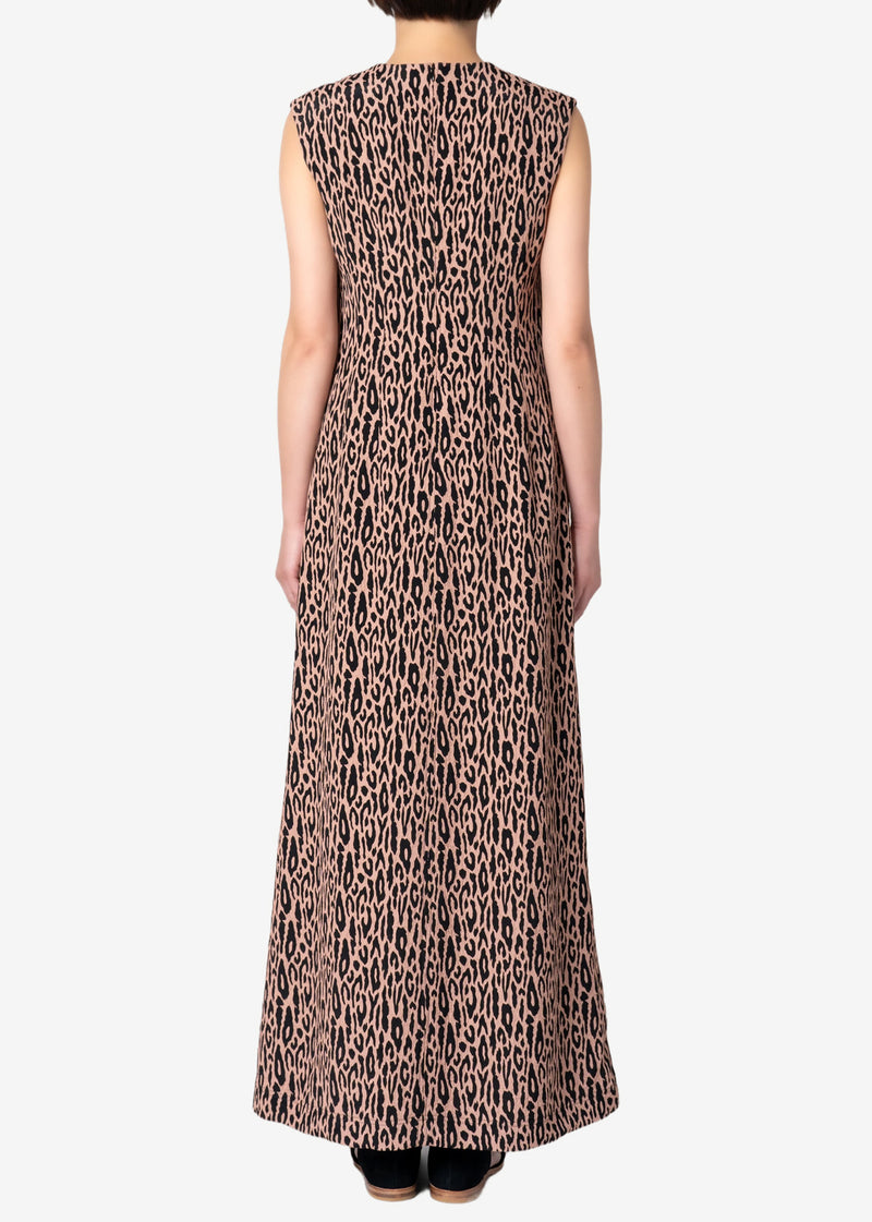 Leopard Jacquard Dress in Other