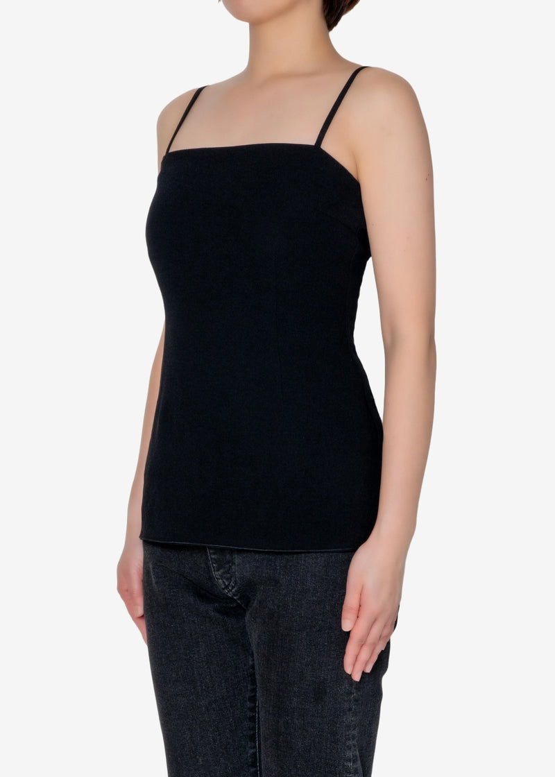 Drape Georgette Camisole in Black – Greed International Official 