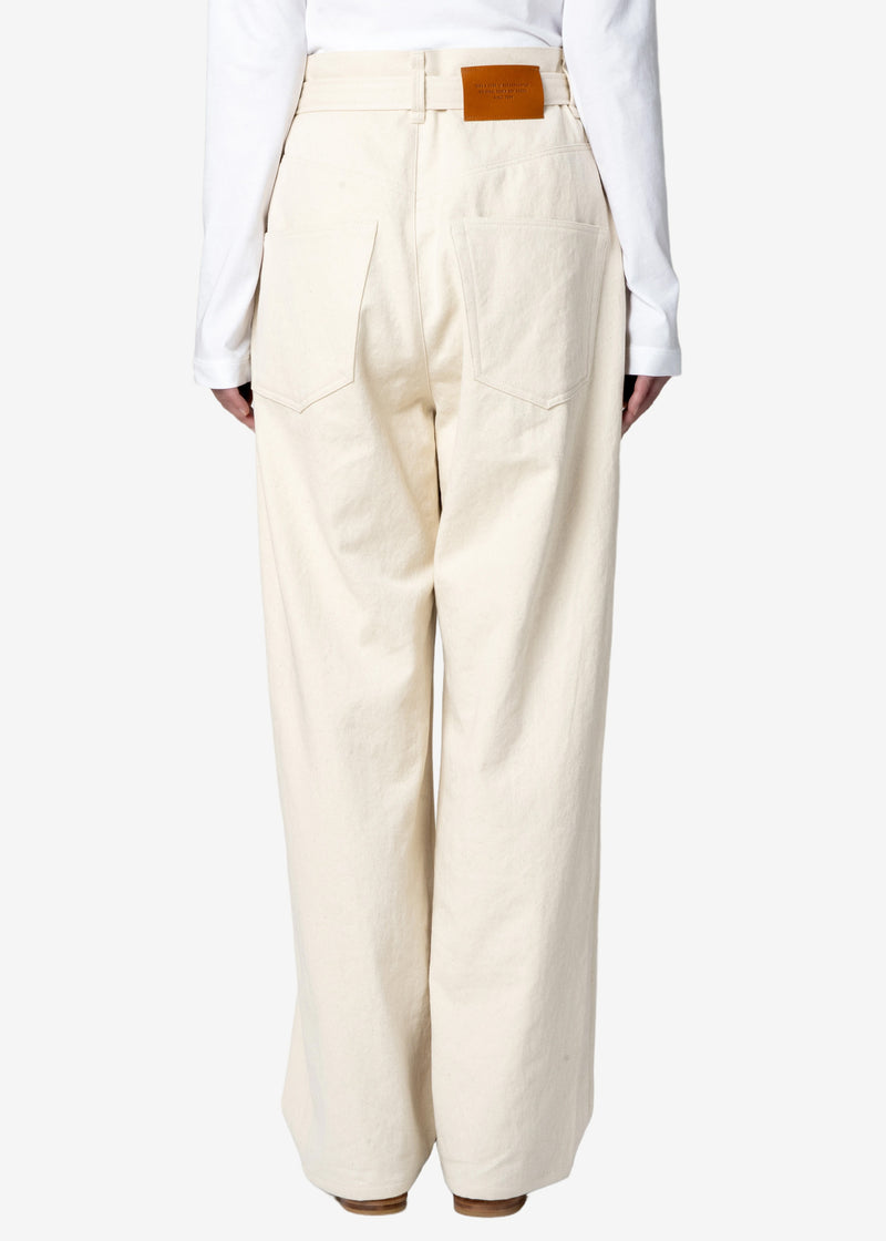 Diorama Op Twill Pants in Off White