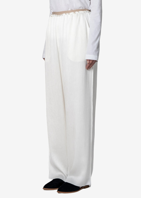 Satin YORYU Pants in Off White
