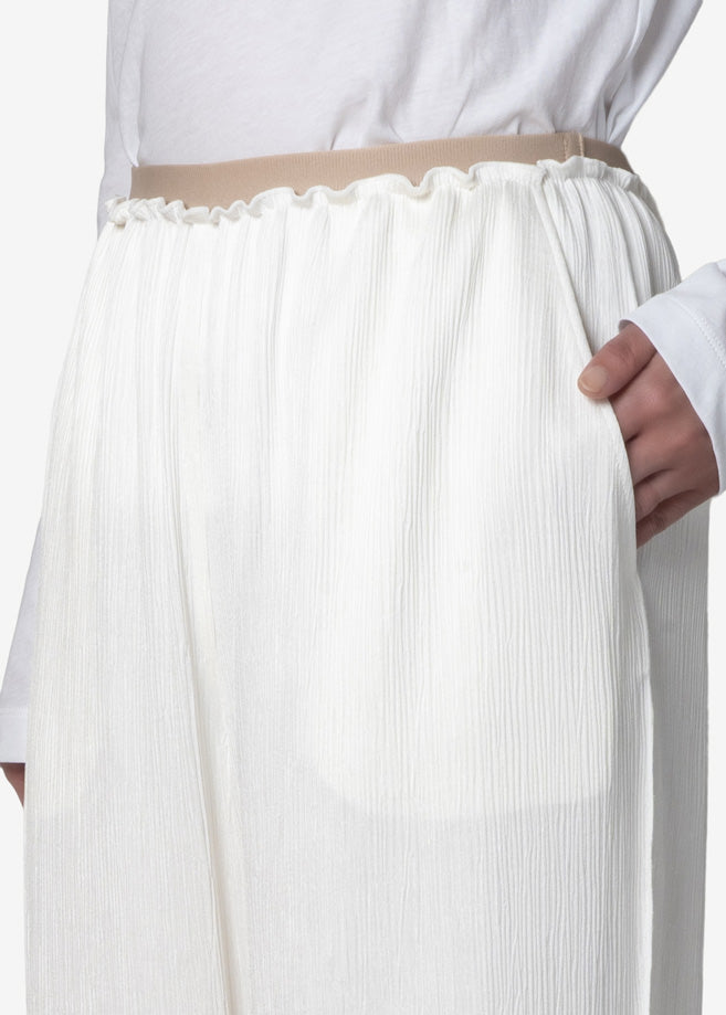 Satin YORYU Pants in Off White