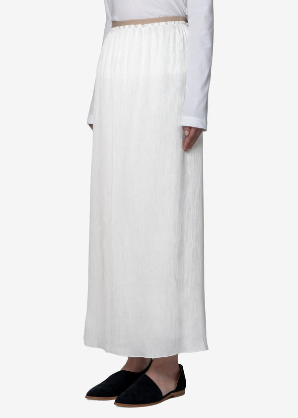 Satin YORYU Skirt in Off White