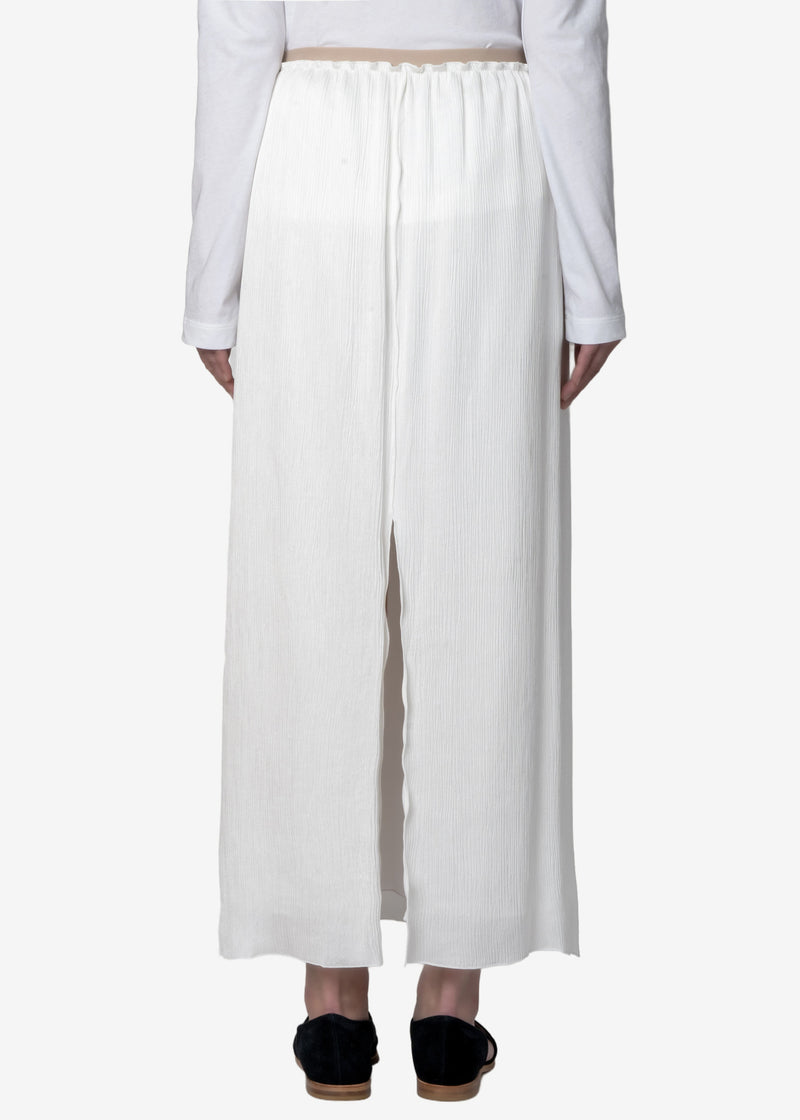 Satin YORYU Skirt in Off White