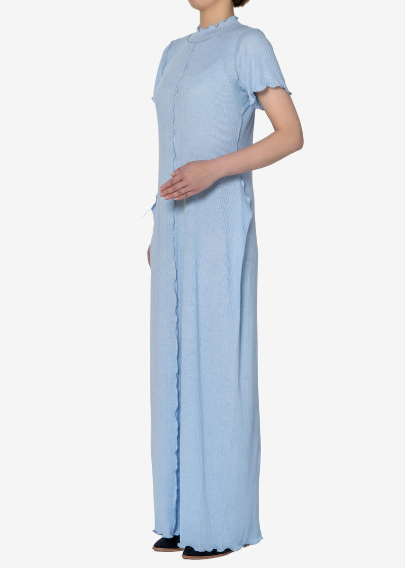 Tencel Solo Rib Dress in Blue