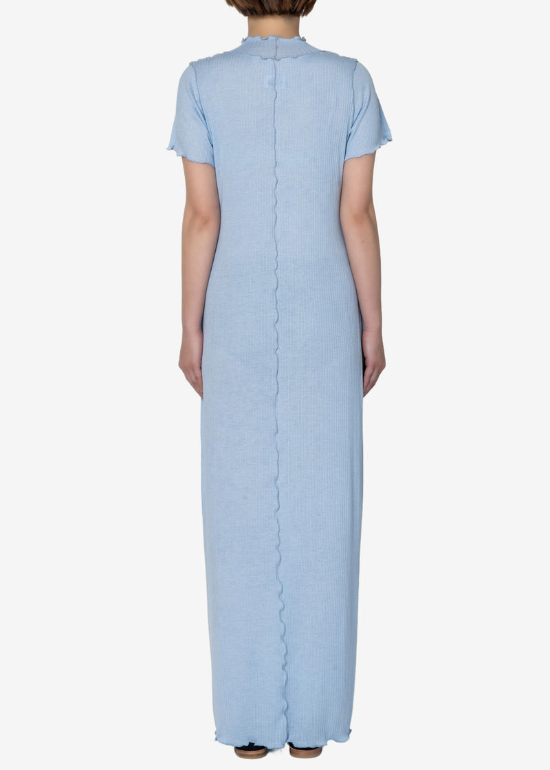 Tencel Solo Rib Dress in Blue