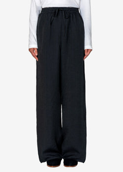 NALYA Silk Lyocell Pants in Black