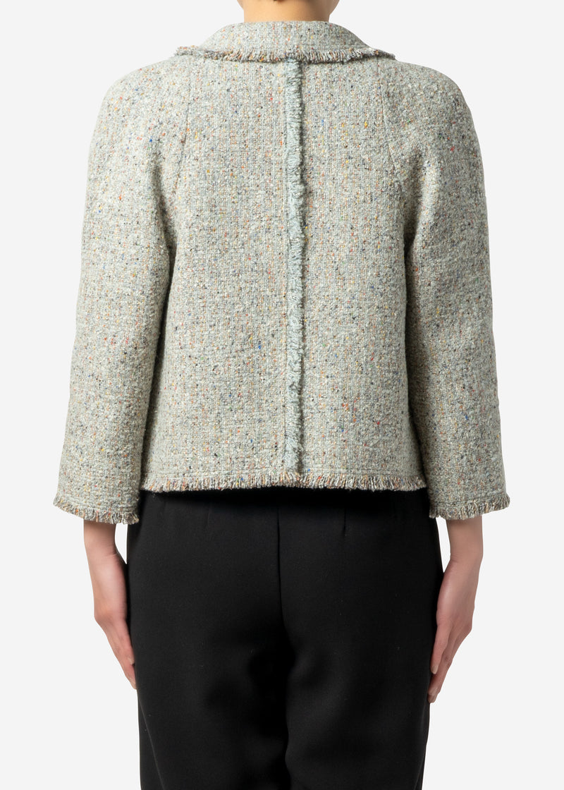 Canvas Nep Tweed Short Jacket in Other – Greed International 