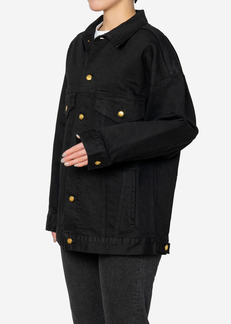 Standard Big Black Denim Jacket