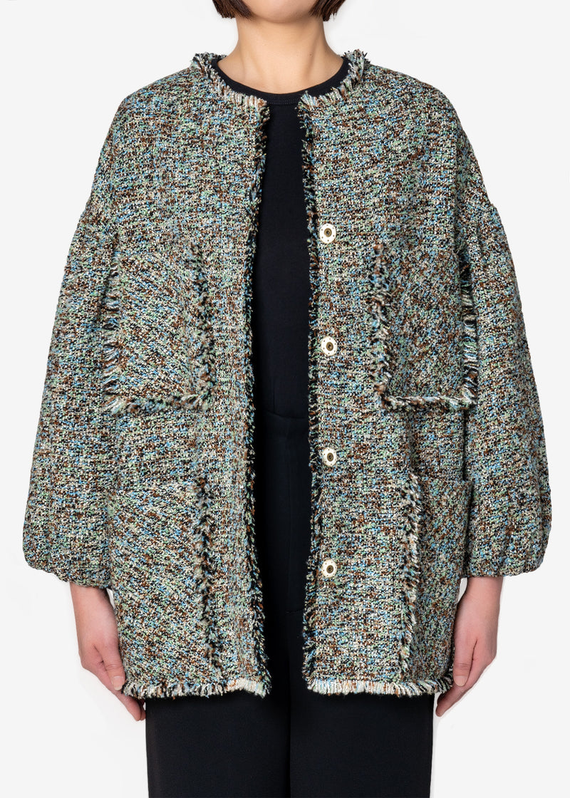KASURI Classic Tweed Puff Jacket in Other – Greed International 