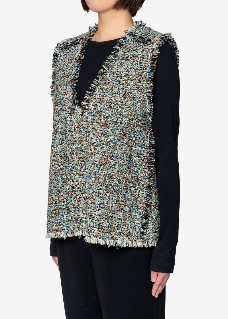 KASURI Classic Tweed Vest in Other – Greed International Official ...