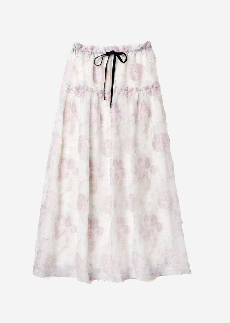 Pastel Jacquard Gather Skirt in Other – Greed International