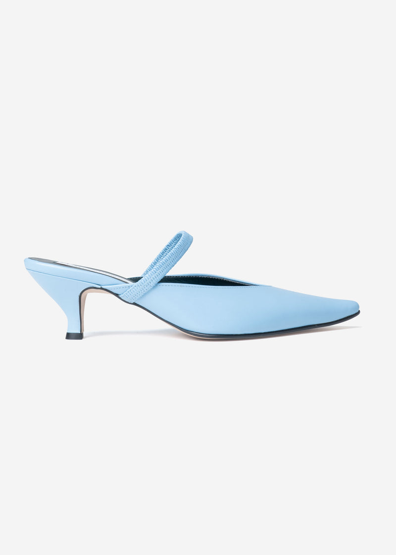 Band Mules in Light Blue