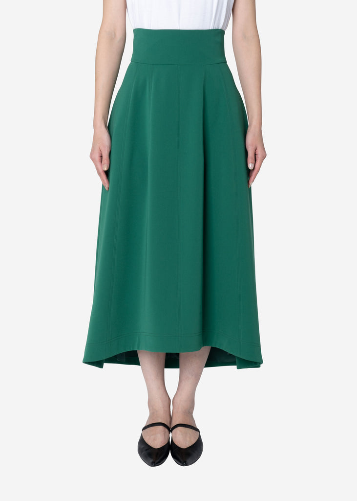 Double Weave Balloon Skirt in Green – Greed International Official