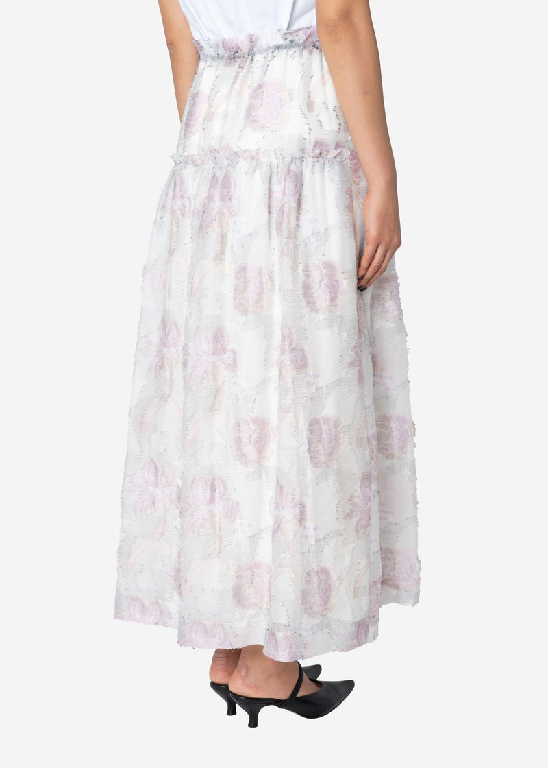 Pastel Jacquard Gather Skirt in Other