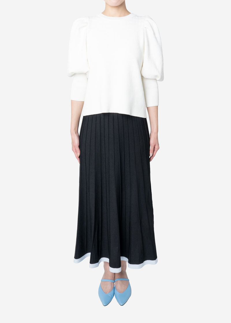 Pleated Skirt in Black Mix – Greed International Official Online Shop