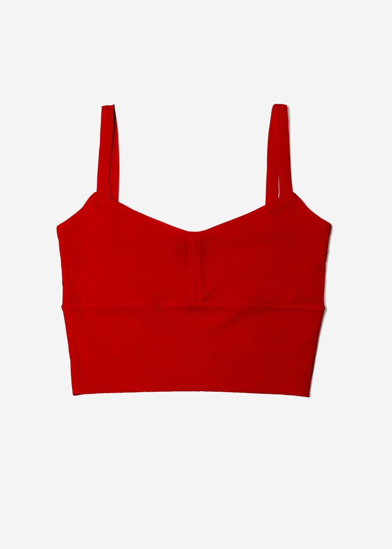 Cosmorama Wool Short Camisole in Red