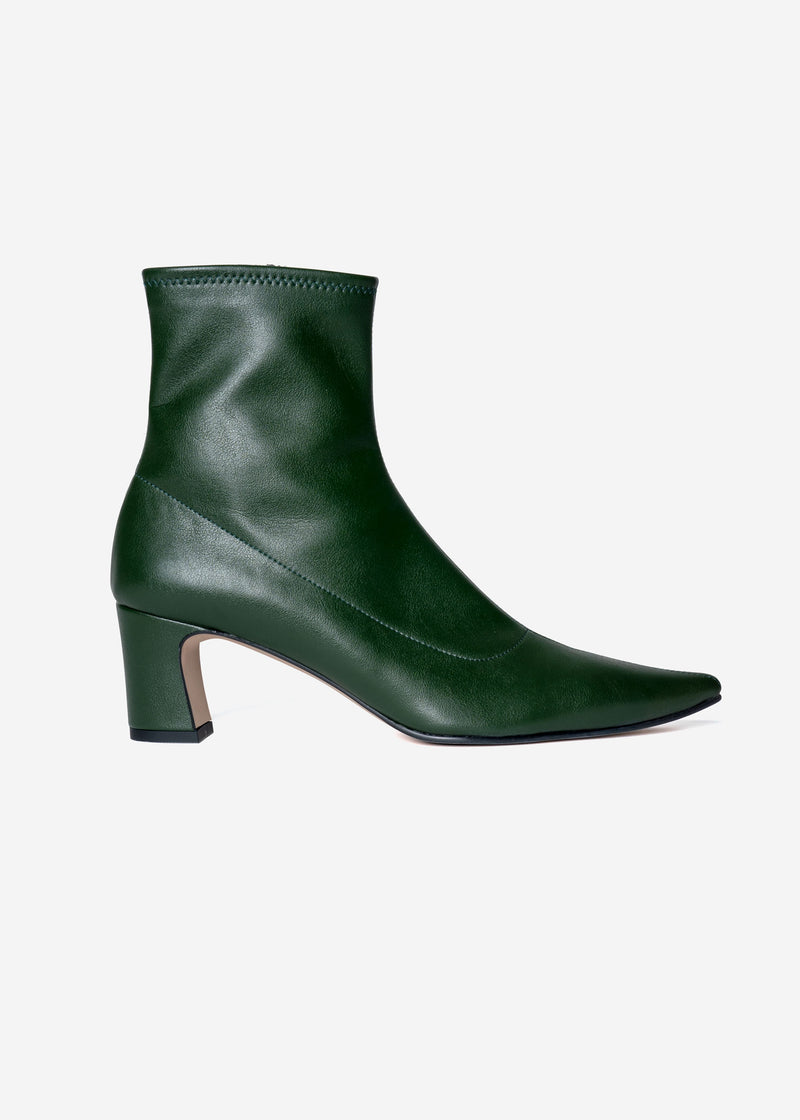 Stretch Short Boots in Green